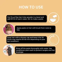 iba Hair Colour Henna Based For Women (Pack of 2) 2 x 70g (140g) , Dark Coal image 4