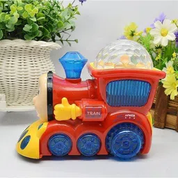 vk emporium Bump and Go Musical Engine Truck Train with 4D Light and Sound Toy image 2