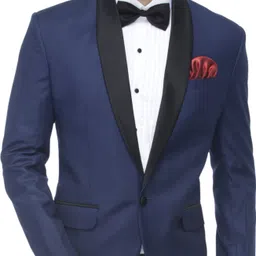 favoroski Men Solid Single Breasted Party Blazer image 1