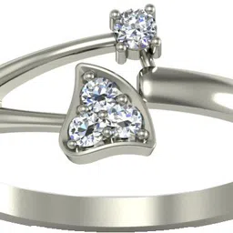 avsar AVR507WBR 14kt Cubic Zirconia Yellow Gold ring image 1