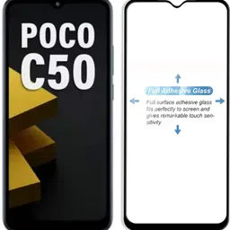 EITANSHA CREATION Edge To Edge Tempered Glass for POCO C50 image 3