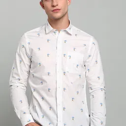 integriti Men Slim Fit Printed Spread Collar Casual Shirt-picture-23