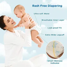 meemee Baby Diaper Tape, Wetness Indicator, Leakage Protection, High Absorb Technology - New Born image 4