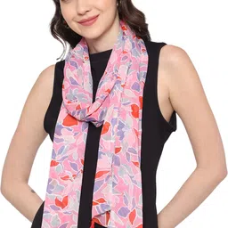stolevilla Printed Chiffon Women Multicolor Scarf, Stole, Fancy Scarf image 5