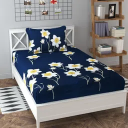 kawi 200 TC Polycotton Single Printed Fitted (Elastic) Bedsheet-picture-24