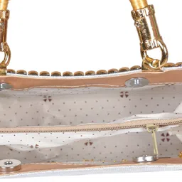 sunvika house Casual, Formal, Party Gold, Green Clutch image 4