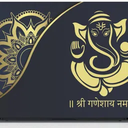 Gloshvi Ganesha Laptop Skin Decal Sticker, Waterproof, Bubble Free and scratch proof Vinyl Reusable Laptop Skin Compatible for 15.6 inch image 2