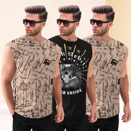 tripr Pack of 3 Men Vest image 3