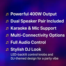 ots world DJ Mix Stereo Audio Amplifier 4-channel with Karaoke Dynamic Microphone 400 W AV Power Amplifier image 5