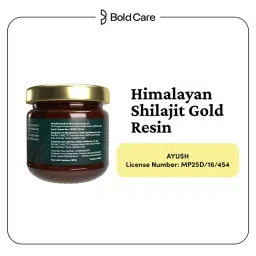 Bold Care 100% Pure Himalayan Shilajit Gold Resin (20gms) | Helps with stamina, metabolism & muscle recovery | Infused with 24K Gold | Original Shilajeet image 2