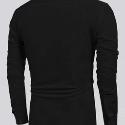 madhavista Men Self Design Cotton Blend Straight Kurta image 2