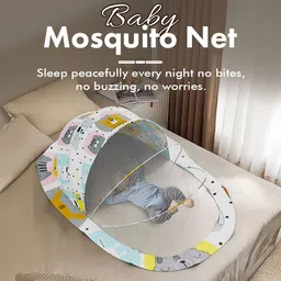 staranddaisy Nylon Kids Washable Baby Folding Mosquito Net Portable, Printed Design for Newborns Mosquito Net image 2