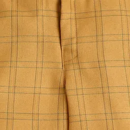 Jeetethnics Boys Mustard-Yellow Checked Five-Piece Party Suits image 4