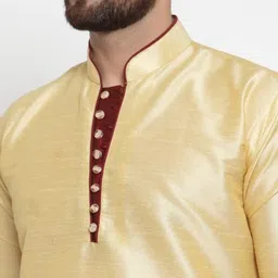 kashi vastra Men Art Silk Kurta Dhoti Set image 4