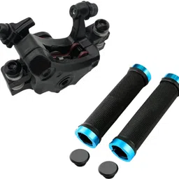 nsv Combo Of Bicycle Rear Disc Brake F180/R160 and Handlebar Anti slip Grips Bicycle Brake Disk-picture-16