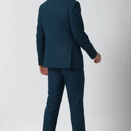 peter england Men Single Breasted Solid Suit image 2