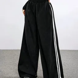 dockstreet Women Solid Black Track Pants-picture-17