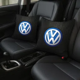 zoom trade Black Polyester Car Pillow Cushion for Volkswagen-picture-16