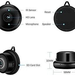 Bzrqx Mini Security 1080P CC Camera for Home,Office, Apartment Smart Camera with Audio and Video Sports and Action Camera image 2