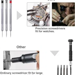 bluedeal 187Pcs Watch Tool Kit with Watch Link Pin Remover Tools and Watch Hand Tool Kit image 3