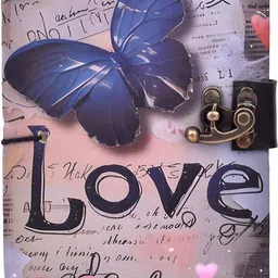 nizam handicraft Butterflys Love Print special binding A5 Diary Un-Ruled A5 Diary 200 200 Pages image 4