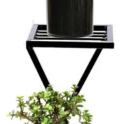 divaz Stylish Z Shape X Shape Metal Planters Stand | Indoor & Outdoor Iron Stand Rack Plant Container Set image 2