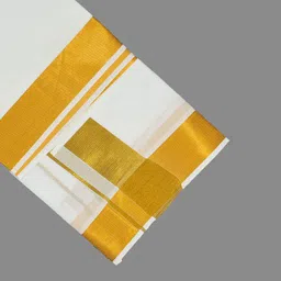 Sawariya Clothing Premium quality Men's White Fancy Golden Jari cotton dhoti Embroidered, Striped, Solid Men Dhoti-picture-24