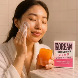 cosmaura Korean Whitening Soap Bye Dull Skin, Remove Tanning, Brightening Face image 3