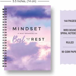 papco Notebooks A5 Diary Ruled 144 Pages image 2