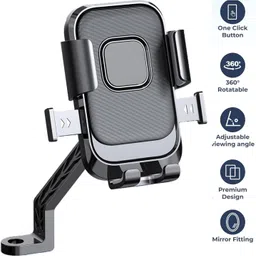 huntindia Bicycle Bike Motorcycle Rider Navigation Mobile Holder One-Hand Quick Release Bike Mobile Holder-picture-32