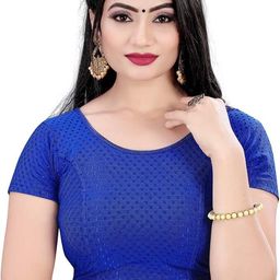 pt priyanka textiles Round Neck Women Blouse-picture-0