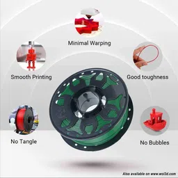 WOL3D 1kg 2023 New PLA PRO+ with Improved Formula (Forest Green) Extruder image 2