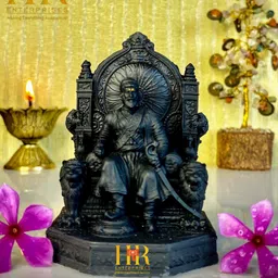 hr enterprises ( SM 301) Chhatrapati Shivaji Maharaj Idol,Home & Office Decor,Gifting Decorative Showpiece - 9 cm-picture-13