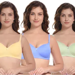 tarnpreet Pack of 3 Women Balconette Lightly Padded Bra image 1