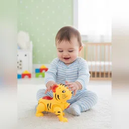 imagination hub Cute Musical Tiger Toy for Kids with Sound, Lights & Dancing Motion image 2