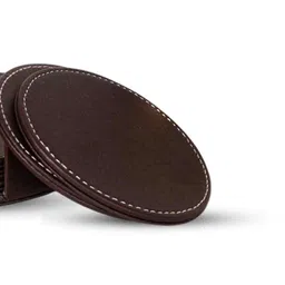 aarvi decor studio Chocolate Brown Elegance Round Coaster image 3