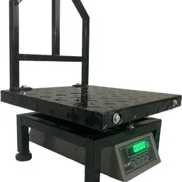 ARYA INTERNATIONAL 350*350 MS Portable 200 kg Weighing machine with upto 2 day battery backup Weighing Scale image 3