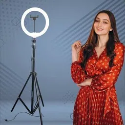 VIJYIONCS Tripod Stand Holder USB Plug 10 Inch Fill Light Ring Ring Flash (Multicolor) Ring Flash image 5