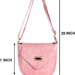 reprox Pink Women Sling Bag girls Bag, girls handbag, women bag, women purse, shoulder bag image 4