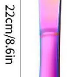 oicia Rainbow Dinner Knives, Cutlery Knife, Butter Spreader Knives, Cutlery Knives Stainless Steel Table Knife Set image 2