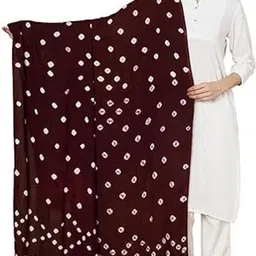 khodiyarbadhani Cotton Blend Striped Red Women Dupatta-picture-31