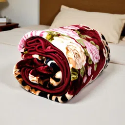 changers Floral Single Mink Blanket for Heavy Winter image 2