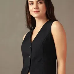 new-18 Solid Women Waistcoat-picture-11