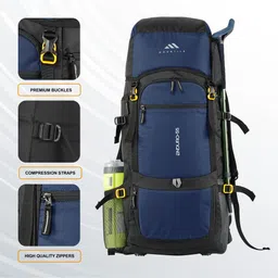 mountile ENDURO 55L Travel Backpack with Rain Cover Camping Hiking Trekking Bag Rucksack- 55 L image 2