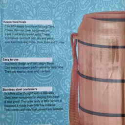 elite ARCHIE Pro Status-3 Insulated Lunch Box 3 Containers Lunch Box image 2