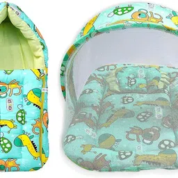 cart for baby Baby Bedding Set Mattress with Net & Baby Sleeping Bag (0-3 Months) (Green) Baby Bedding Set Mattress with Net & Baby Sleeping Bag (0-3 Months) (Green) SELF-picture-11