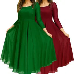 bello Georgette Stitched Anarkali Gown image 1