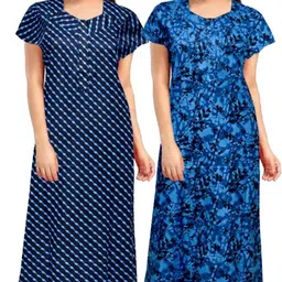 aakarshana creation Pack of 2 Women Nighty-picture-25