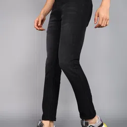 metronaut Men Skinny Mid Rise Black Jeans image 3