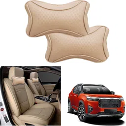 peeps store Beige Leatherite Car Pillow Cushion for Honda-picture-28
